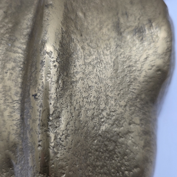 Vintage Brass Plated Longhorn Skull Metal Wall Decor Southwestern Western Bull - Picture 3 of 4